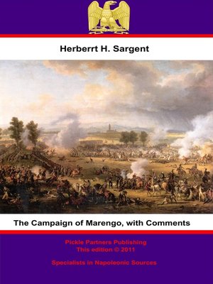 cover image of The Campaign of Marengo, with Comments